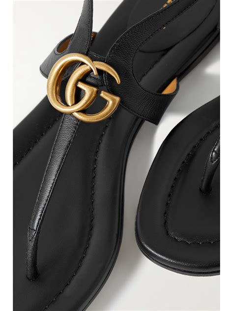 gucci leather sandal men|gucci crystal embellished sandals.